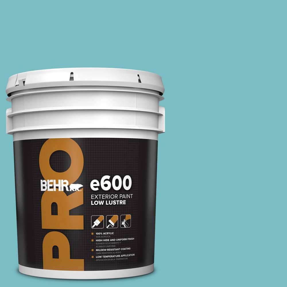 BEHR PRO 5 gal. #M460-4 Pure Turquoise Low Luster Exterior Paint