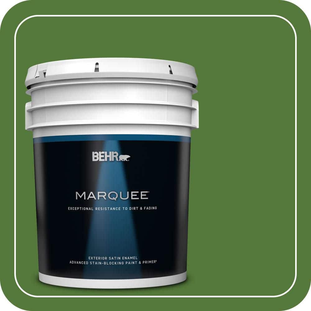 BEHR MARQUEE 5 gal. #P380-7 Luck of the Irish Satin Enamel Exterior Paint & Primer