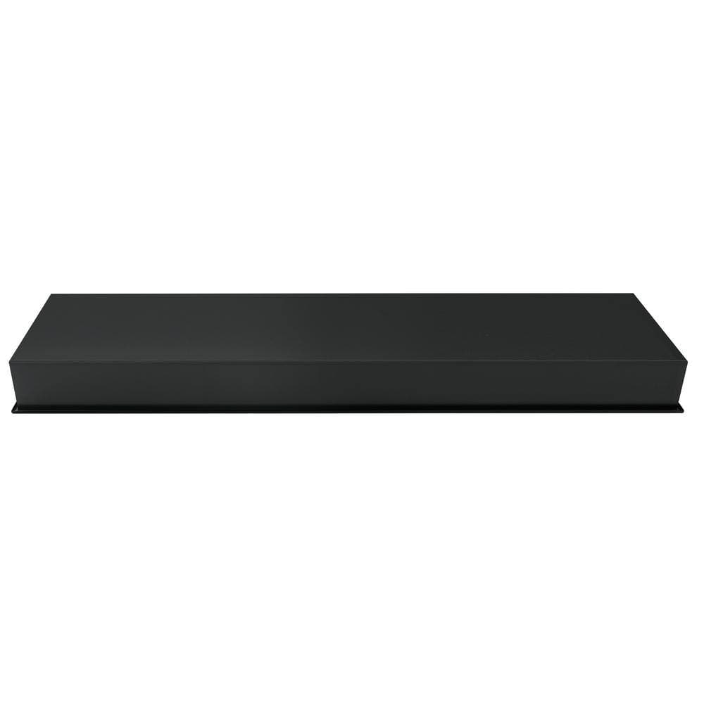 PULSE Showerspas 36.6 in. W x 13 in. H x 4 in. D Stainless Steel 2-Accessory Shelf Recessed Shower Niche in Matte Black (3)