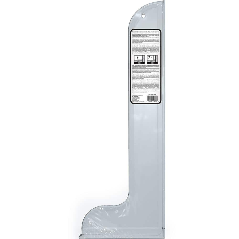 Magic 10.5 in x 28.55 in Large Adhesive Plastic Wall Splash Guard for Showers and Tubs (2)