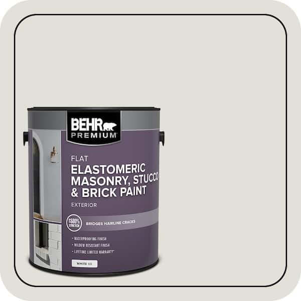 BEHR PREMIUM 1 gal. #MS-87 Dove Gray Elastomeric Masonry, Stucco and Brick Exterior Paint (2)