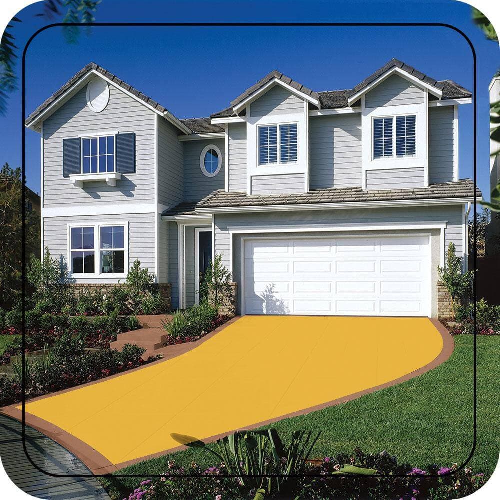 BEHR PREMIUM 1 gal. #P290-6 English Daisy Self-Priming 1-Part Epoxy Satin Interior/Exterior Concrete and Garage Floor Paint (3)