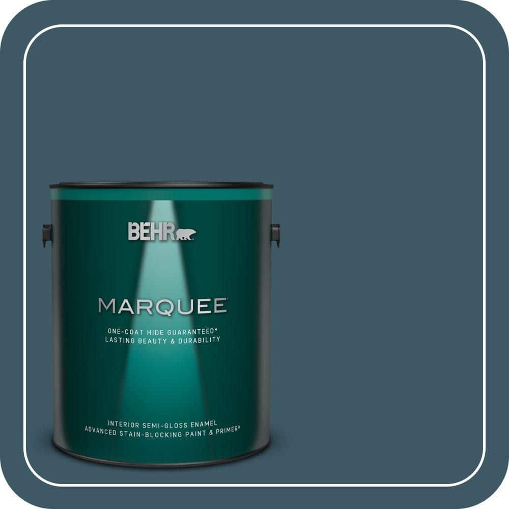 BEHR MARQUEE 1 gal. #530F-7 Rain Storm Semi-Gloss Enamel Interior Paint & Primer