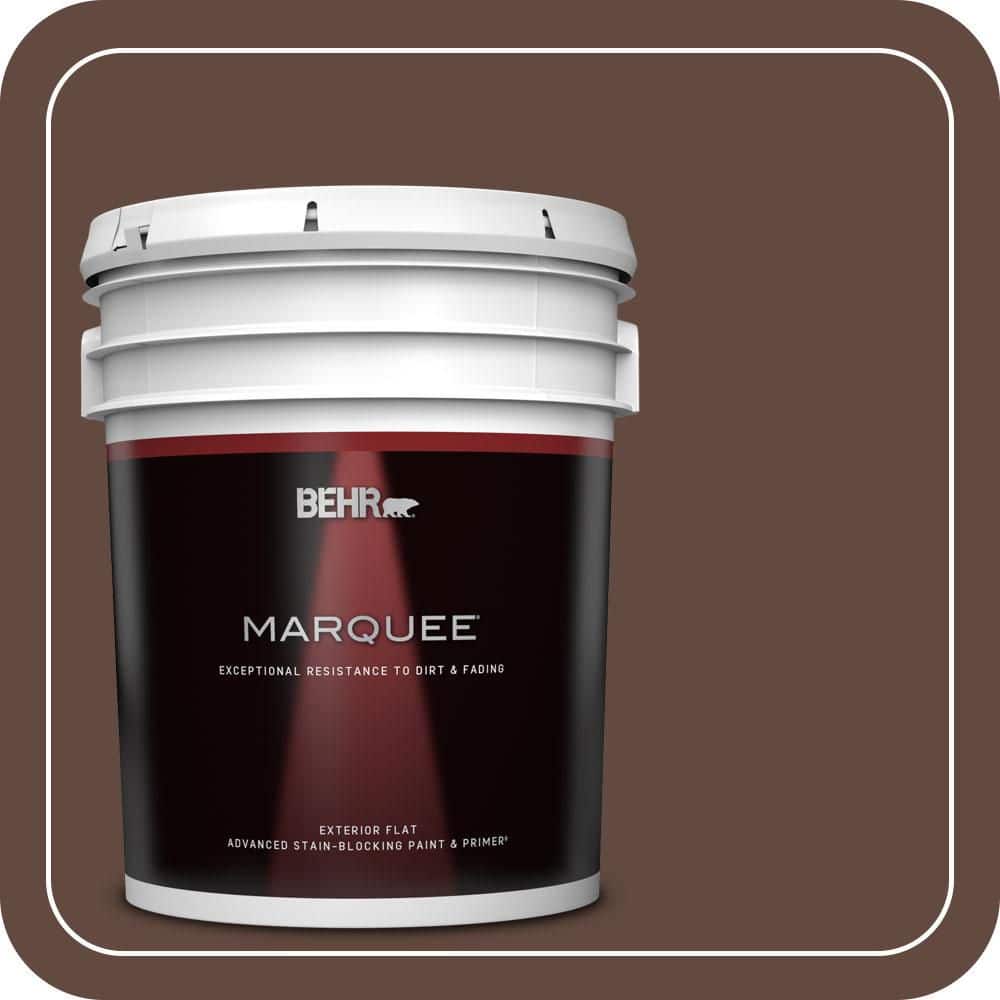 BEHR MARQUEE 5 gal. #S-G-770 Wild Horse Flat Exterior Paint & Primer