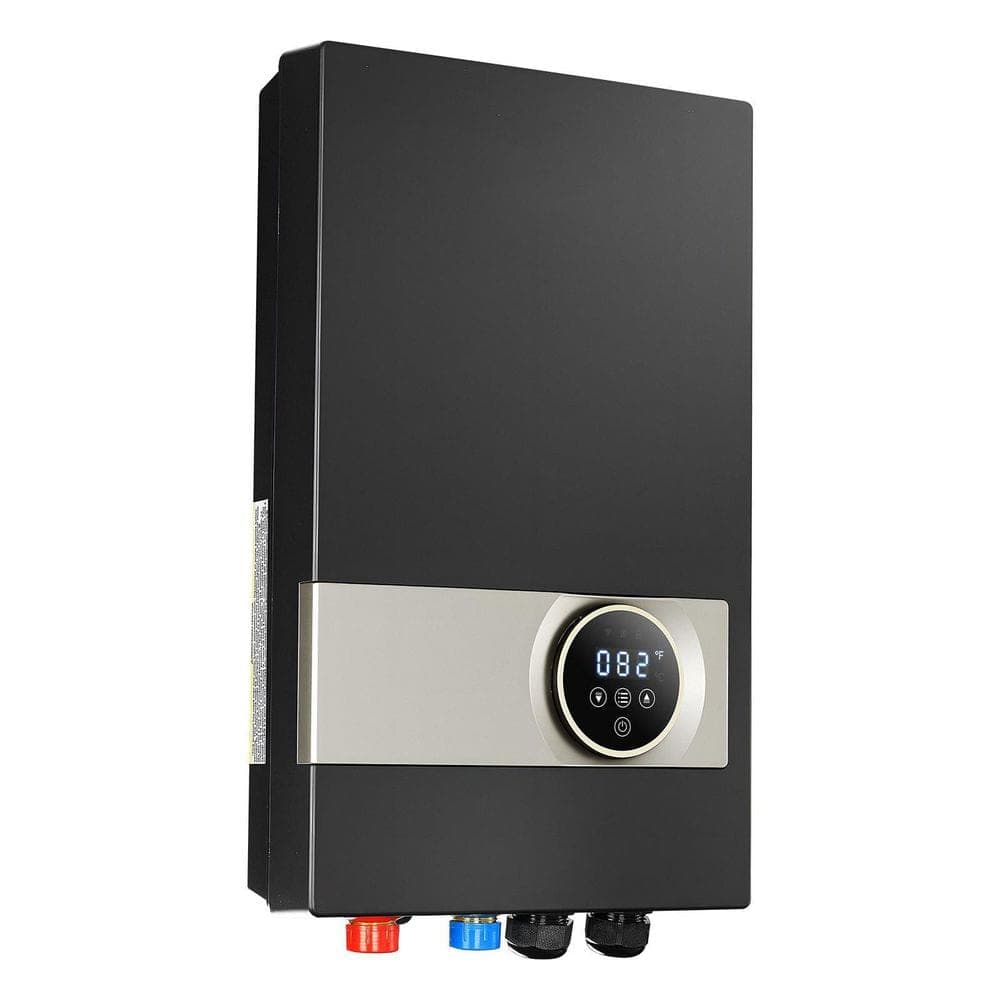 AKIUDEX 27kW Tankless Electric Water Heater with LCD Touch Screen and Child Lock, Black, 3/4 in. NPT (3)