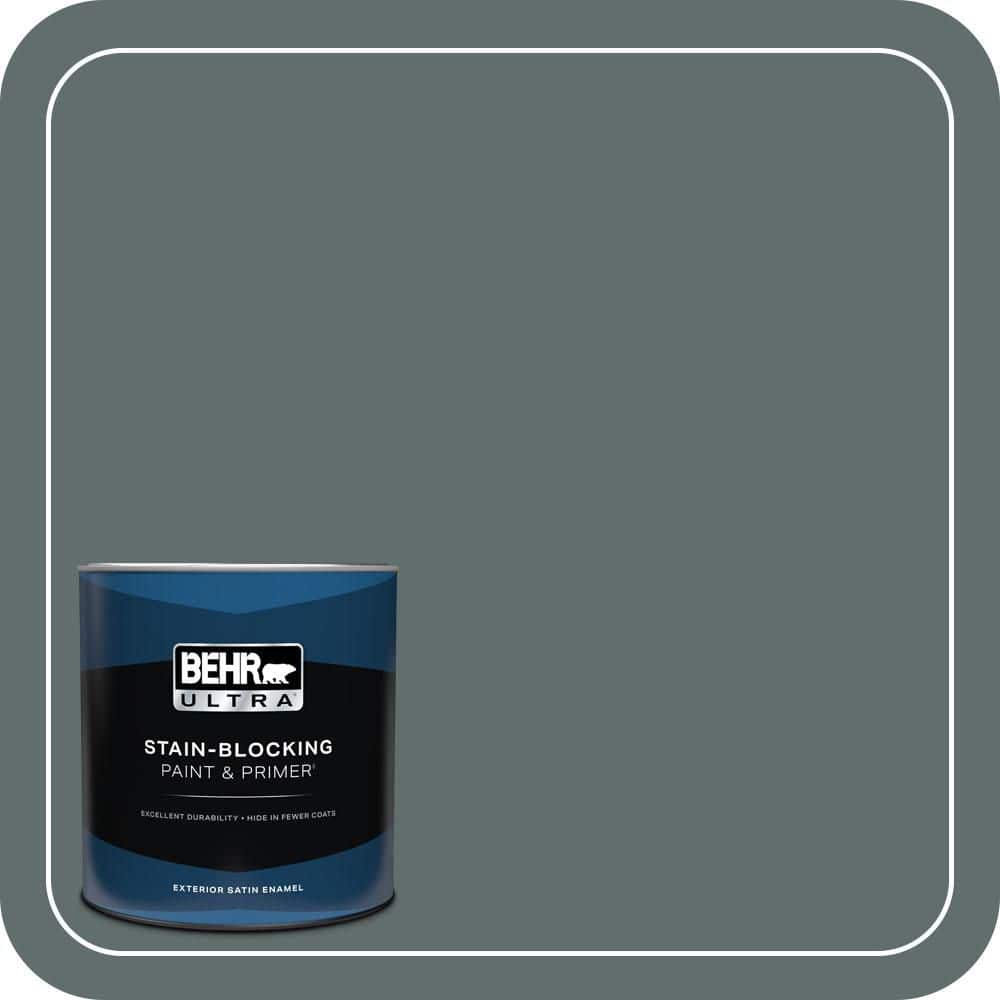 BEHR ULTRA 1 qt. #PPU12-19 Mountain Pine Satin Enamel Exterior Paint & Primer