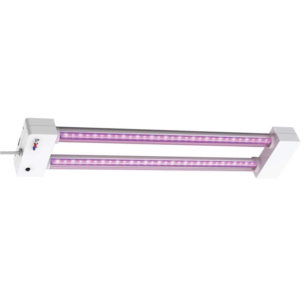 Feit Electric 24 in. 19-Watt White LED 3 Adjustable Spectrum Linkable Plant Grow Light Fixture White Adjustable Light (2)