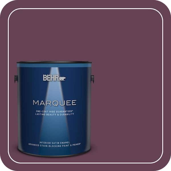 BEHR MARQUEE 1 gal. #S-G-690 Delicious Berry Satin Enamel Interior Paint & Primer (2)