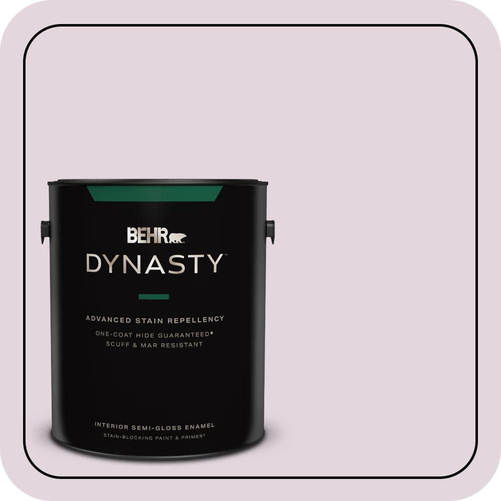 BEHR DYNASTY 1 gal. #S110-1 Secret Scent Semi-Gloss Enamel Interior Stain-Blocking Paint & Primer