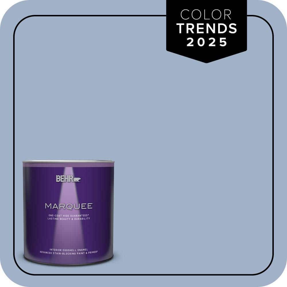 BEHR MARQUEE 1 qt. #S530-3 Aerial View One-Coat Hide Eggshell Enamel Interior Paint & Primer