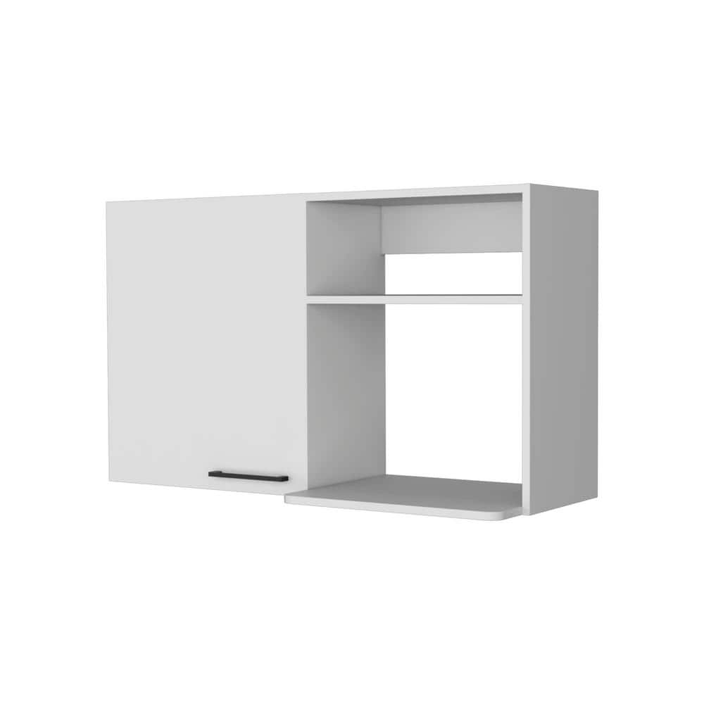 Unbranded 39.37 in. W x 15.75 in. D x 23.62 in. H Bathroom Storage Wall Cabinet in White (3)