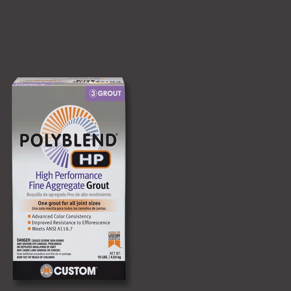 Custom Building Products Polyblend HP #60 Charcoal 10 lbs. High Performance Fine Aggregate Grout (2)