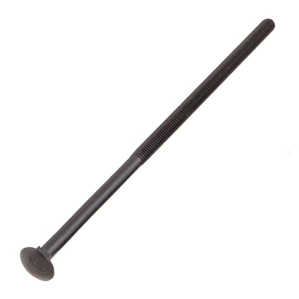 DECKMATE 3/8 in. -16 x 10 in. Black Deck Exterior Carriage Bolt (2)