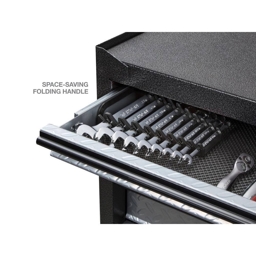 TEKTON 5 in. 9-Tool Store-and-Go Wrench Rack Keeper in Black (3)