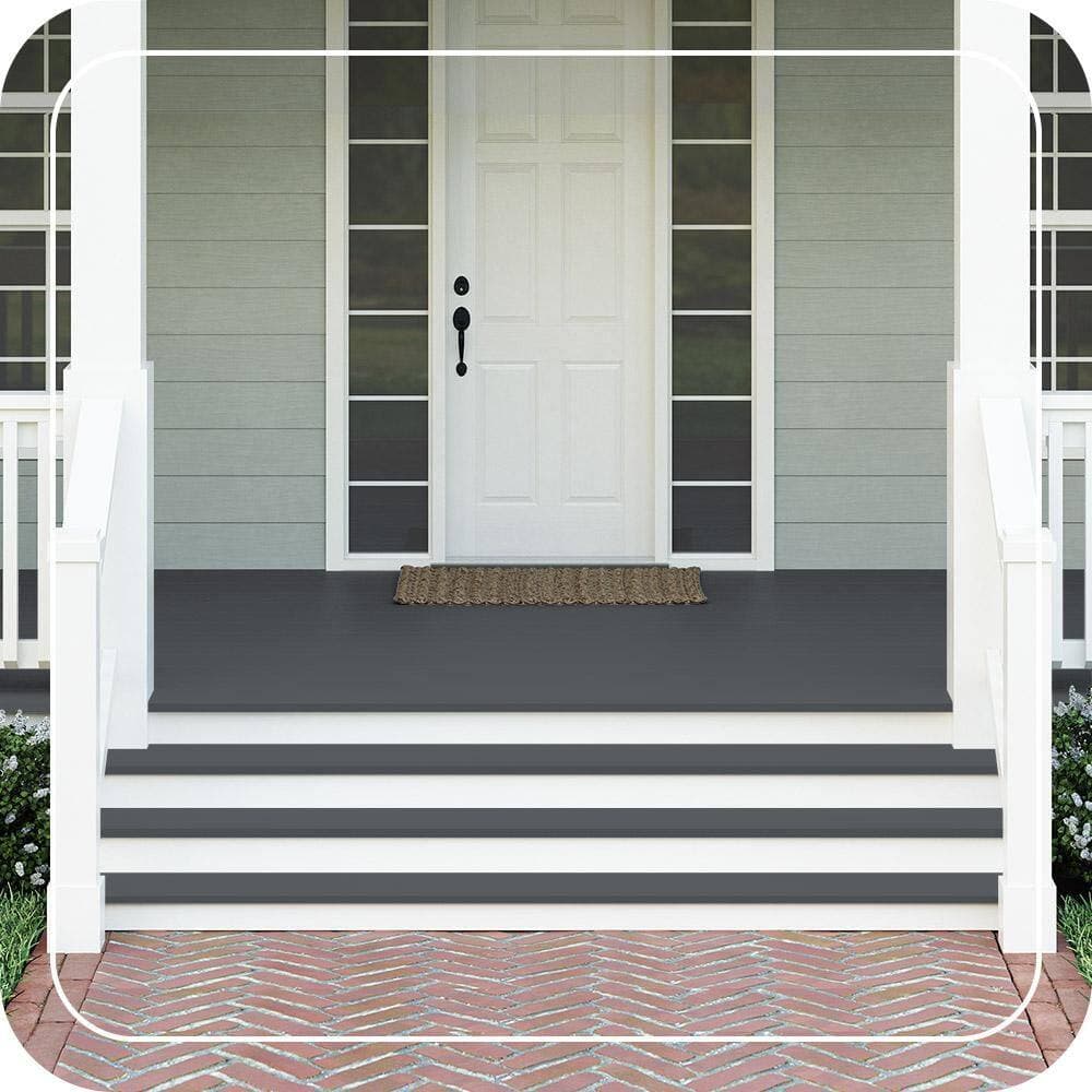 BEHR PREMIUM #PPU18-02 Textured Low-Lustre Enamel Interior/Exterior Porch and Patio Anti-Slip Floor Paint (2)