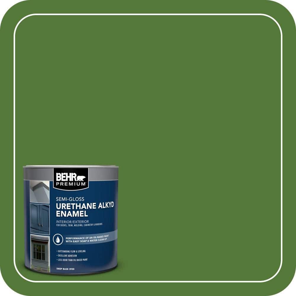BEHR PREMIUM 1 qt. #P380-7 Luck of the Irish Semi-Gloss Enamel Urethane Alkyd Interior/Exterior Paint (1)