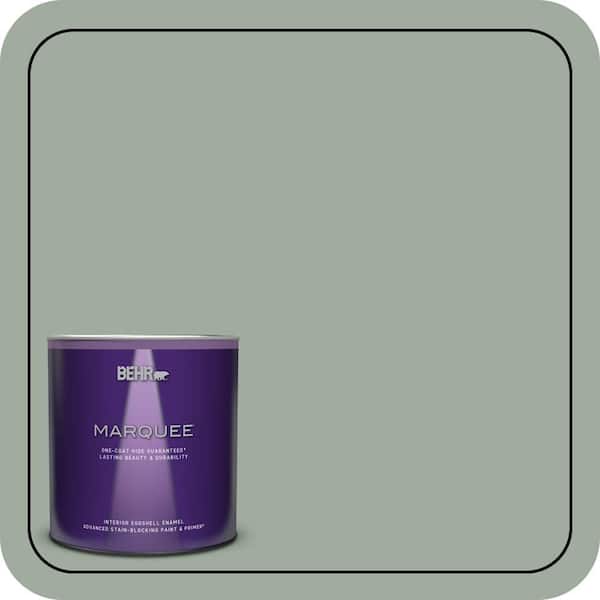 BEHR PREMIUM PLUS #PPU11-15 Green Balsam Enamel Exterior Stain-Blocking Paint & Primer (2)