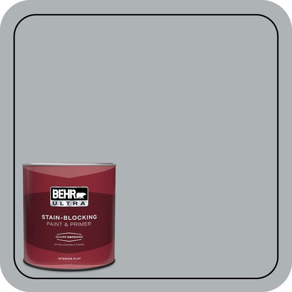 BEHR ULTRA 1 qt. #N510-3 Stargazer Extra Durable Flat Interior Paint & Primer
