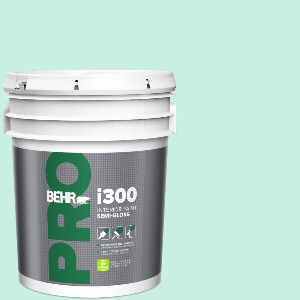 BEHR PRO 5 gal. #P430-1 Summer House Semi-Gloss Interior Paint