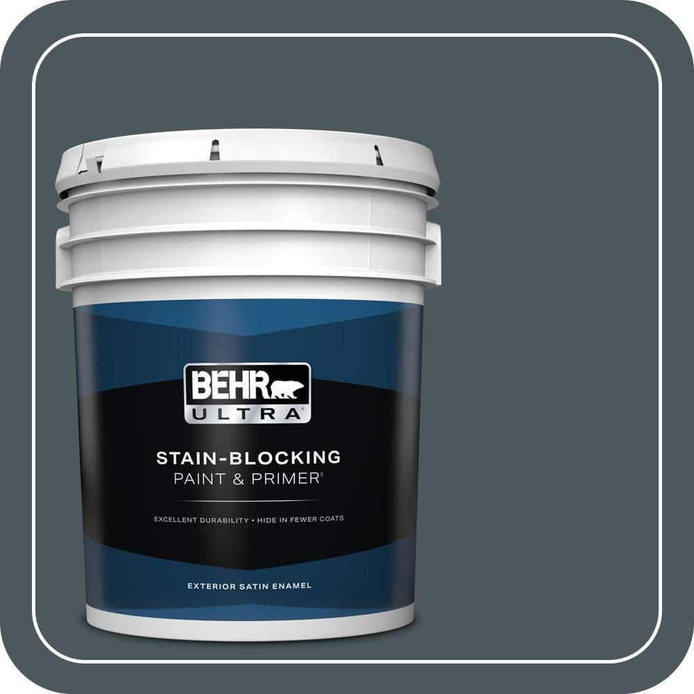 BEHR PREMIUM PLUS #N470-7 Submarine Gray Enamel Low Odor & Primer (1)