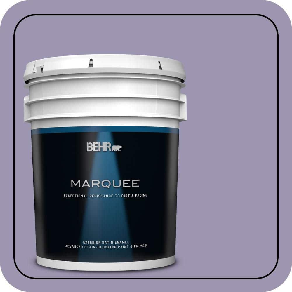 BEHR MARQUEE 5 gal. #S570-4 Night Music Satin Enamel Exterior Paint & Primer
