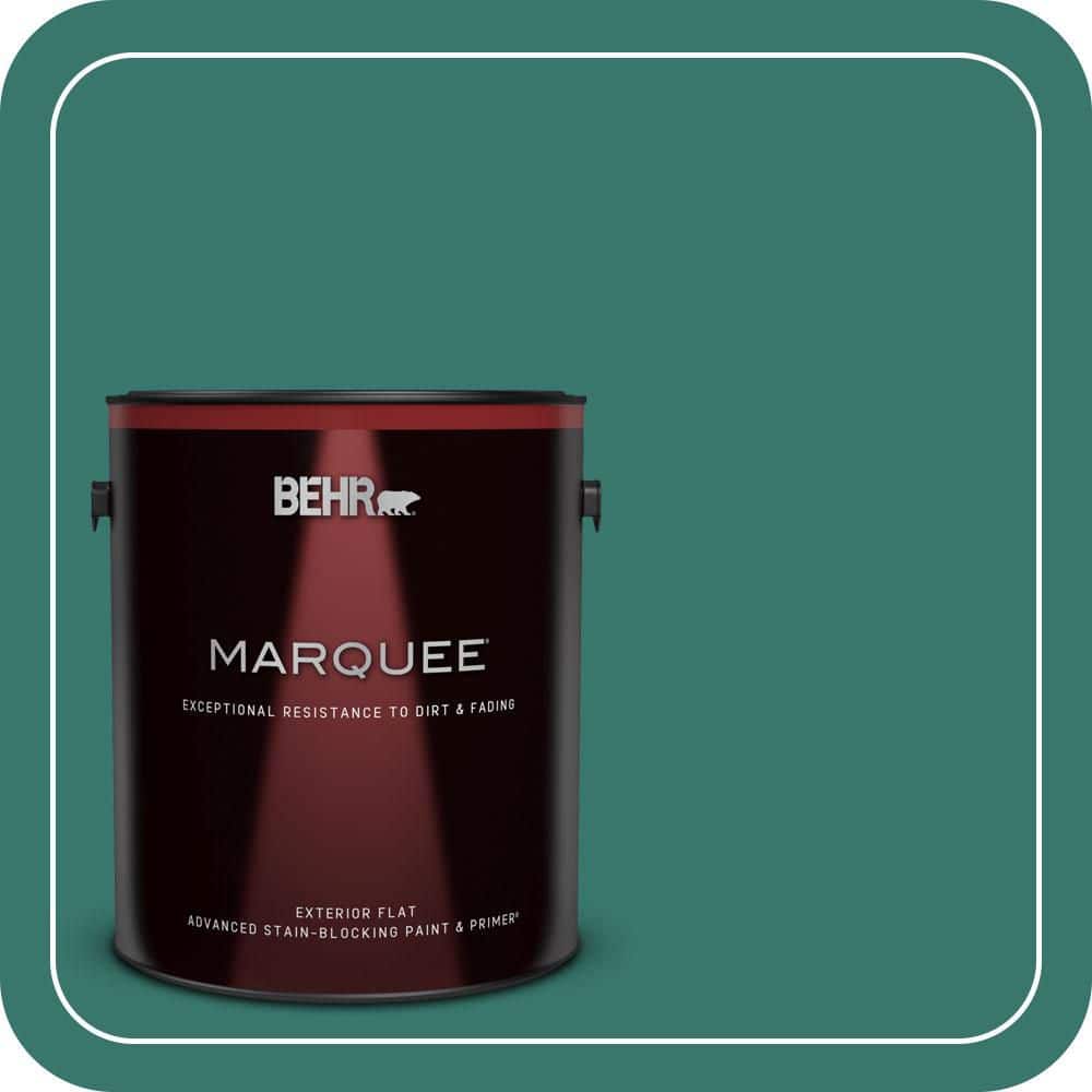 BEHR MARQUEE 1 gal. #490D-7 Greensleeves Flat Exterior Paint & Primer (1)