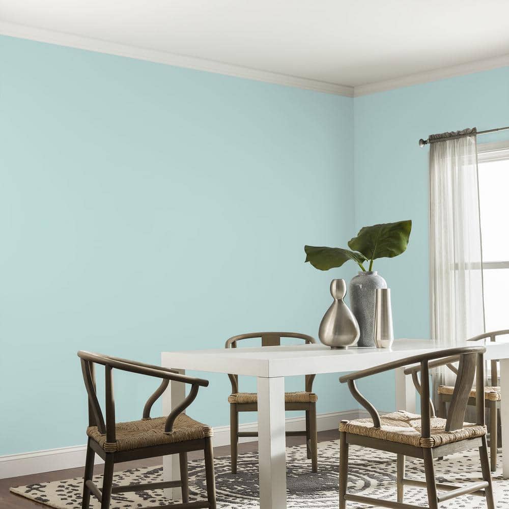Glidden Premium 1 gal. PPG1142-3 Veridian Green Eggshell Interior Latex Paint (4)