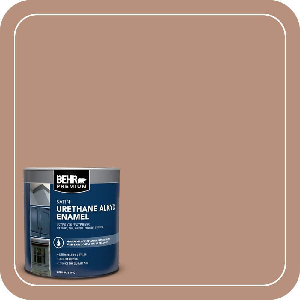 BEHR PREMIUM 1 qt. #BIC-16 Brandied Pears Satin Enamel Urethane Alkyd Interior/Exterior Paint (1)