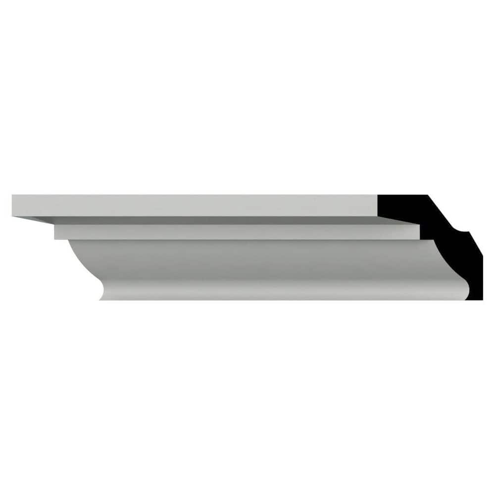 Ekena Millwork Emery 2 in. D x 3 in. W x 94.5 in. L Polyurethane Crown Moulding (3)