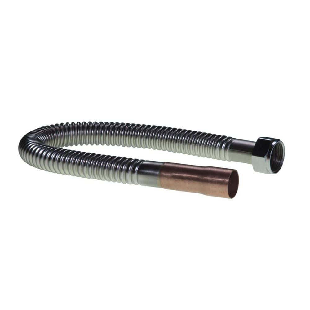 RectorSeal 3/4 in. Inner Diameter Stainless Steel Flex with 3/4 in. Female Iron Pipe x 7/8 in. Copper Sweat 24 in. Water Connector