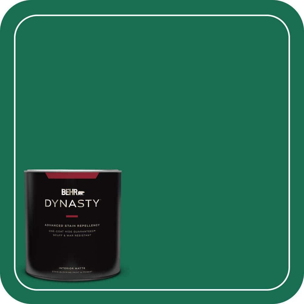 BEHR DYNASTY 1 qt. #S-H-470 Precious Emerald Matte Interior Stain-Blocking Paint & Primer