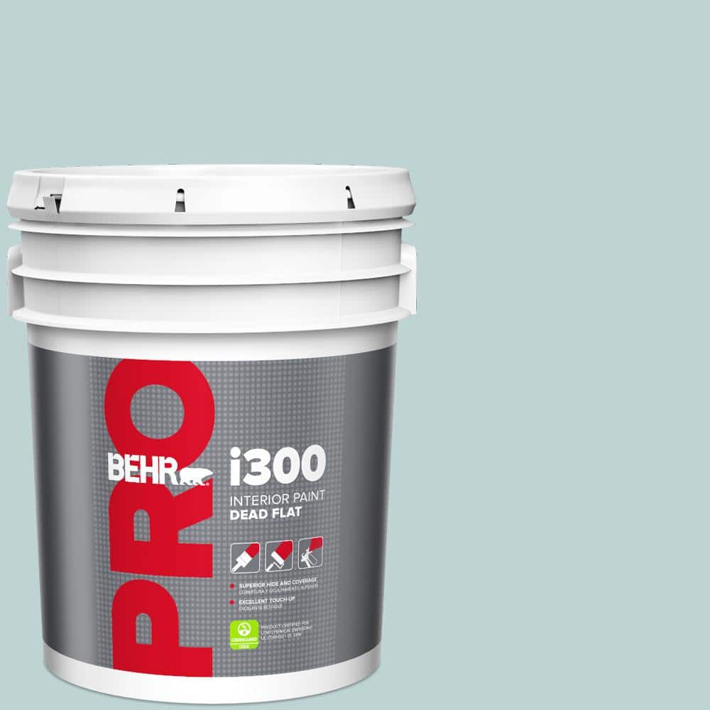 BEHR PRO 5 gal. #500E-3 Rain Washed Dead Flat Interior Paint