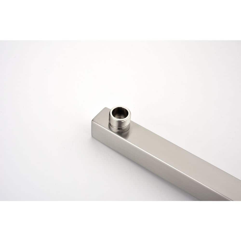 Unbranded Shower Arm with Flange, 1/2 NPT Tapered Threads, Rain Shower Head Arm, Wall Mount Shower Extension Arm (3)