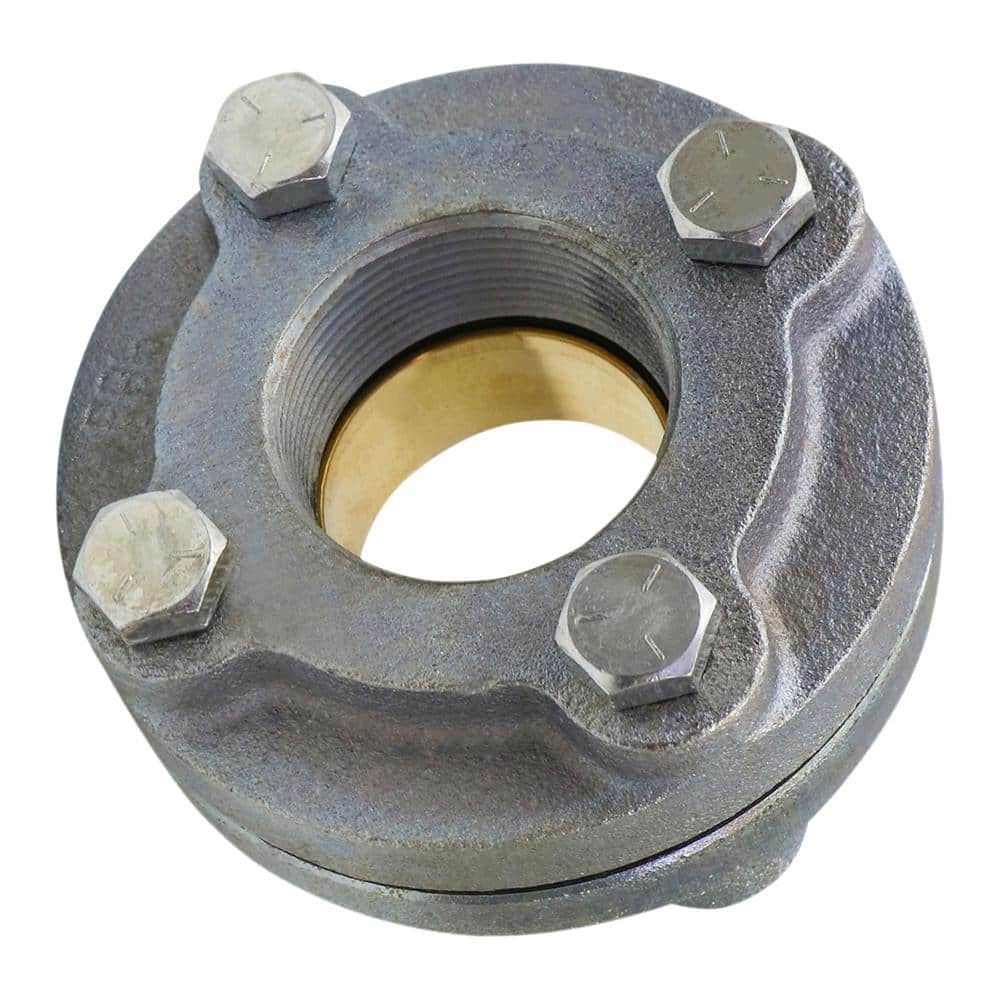 PLUMBFLEX 2-1/2 in. Fip x 2-1/2 in. Sweat Flanged Dielectric Union Galvanized Cast Iron x Lead Free Brass Union Fitting (1)