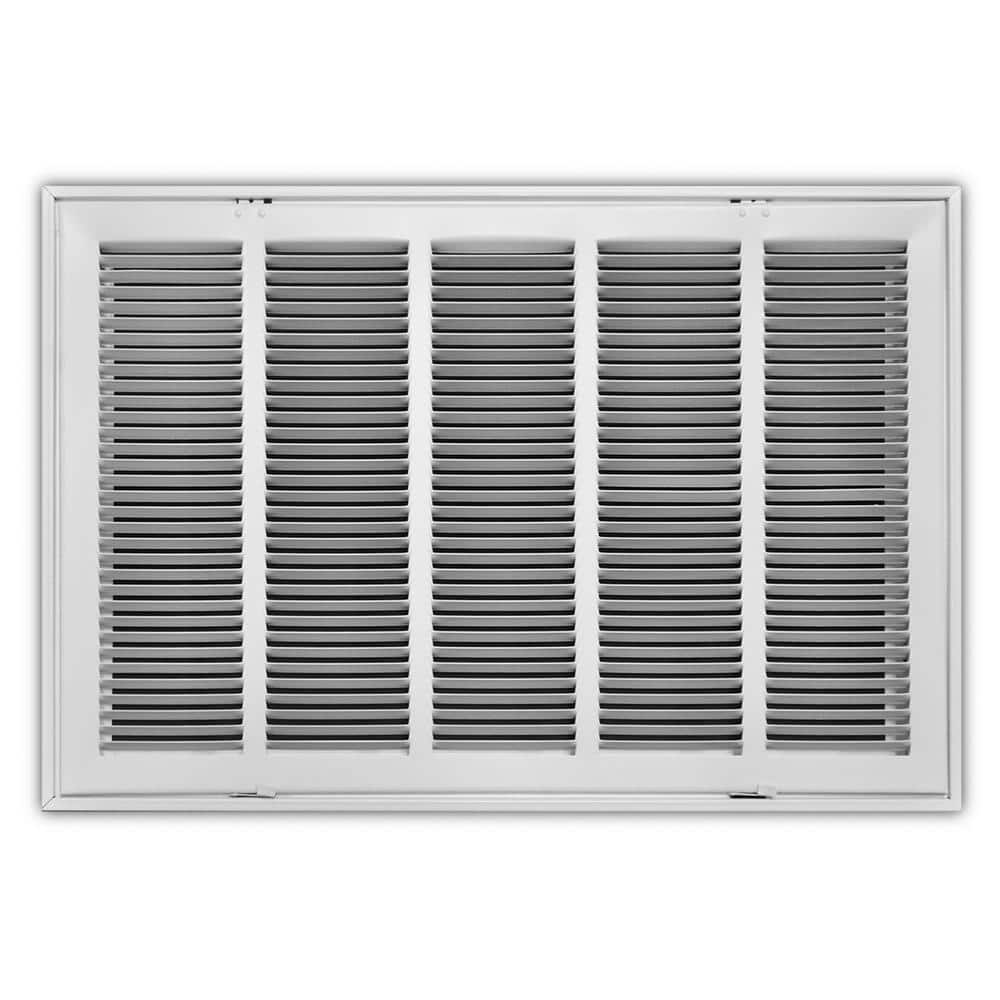 Everbilt 25 in. x 16 in. Steel Return Air Filter Grille in White