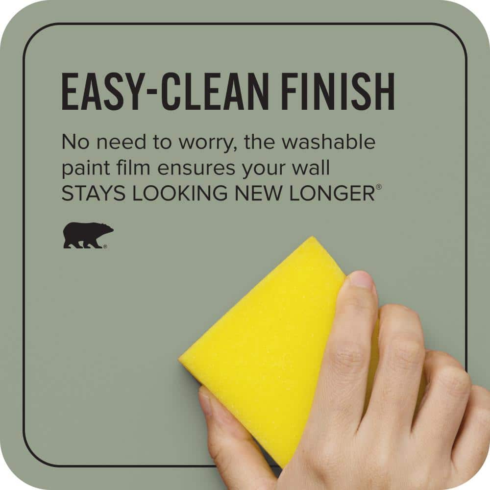 BEHR ULTRA 1 qt. #N390-4 Bitter Sage Extra Durable Flat Interior Paint & Primer (4)