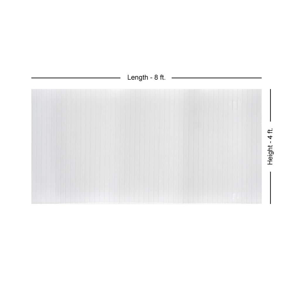 FROM PLAIN TO BEAUTIFUL IN HOURS Beadboard Gloss White Paintable 4 ft. x 8 ft. Faux Tin Glue-Up Wainscoting Panels - (3-Pack) (96 sq. ft./Case) (3)
