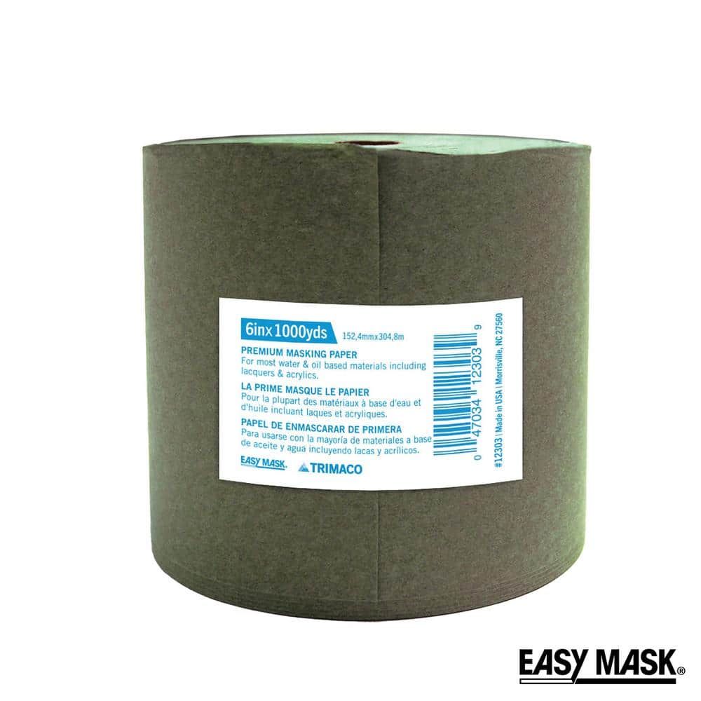 TRIMACO Easy Mask 6 IN. X 1000 FT. Green Premium Masking Paper