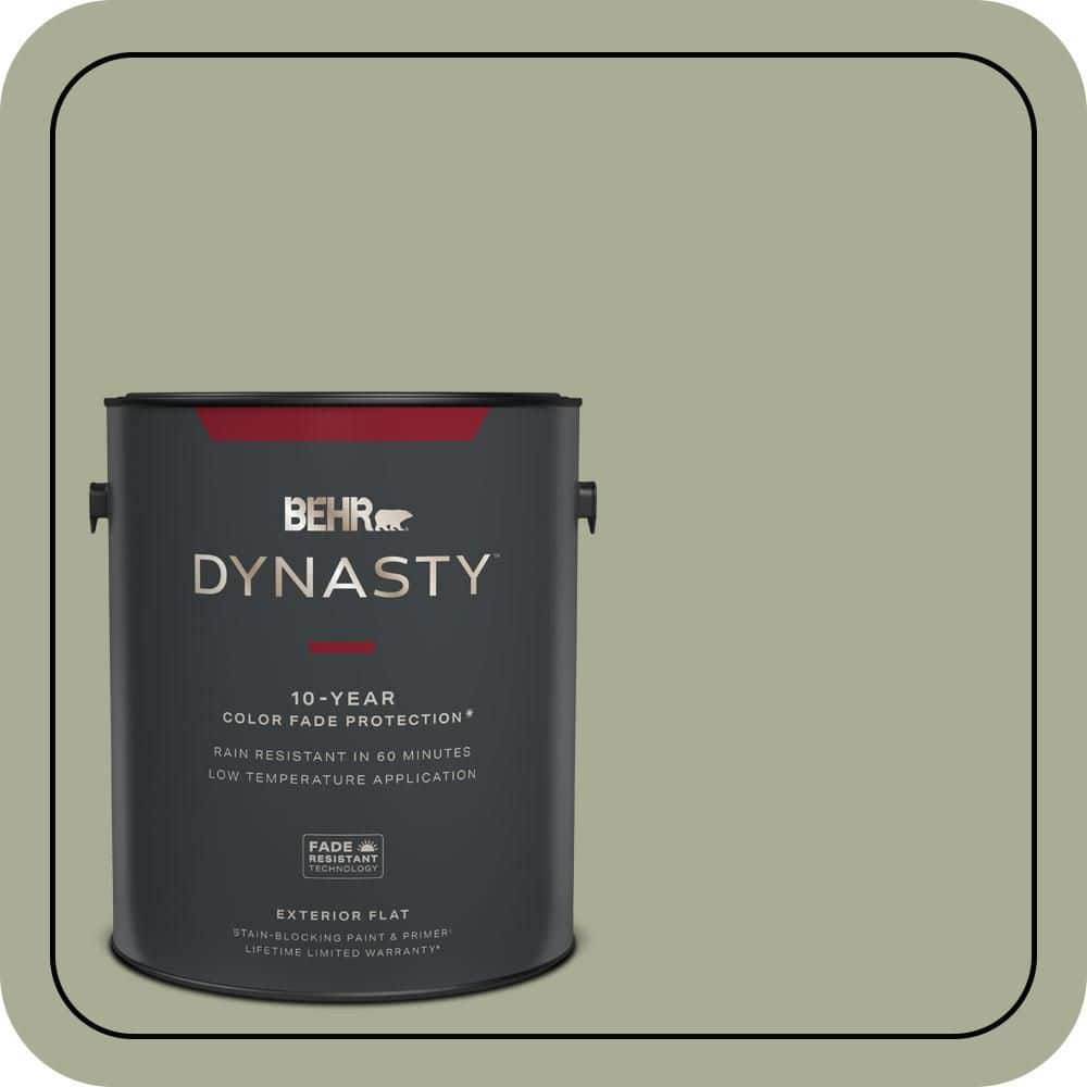 BEHR DYNASTY 1 gal. #S380-4 Bay Water Flat Exterior Stain-Blocking Paint & Primer