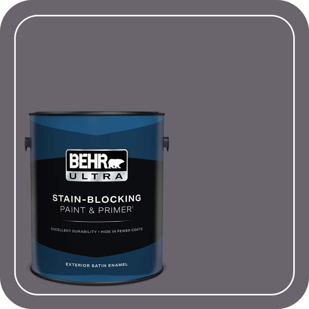 BEHR ULTRA 1 gal. #N550-6 Alter Ego Satin Enamel Exterior Paint & Primer