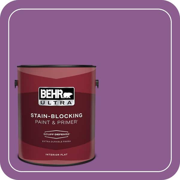 BEHR ULTRA 1 gal. #P100-6 Chakra Extra Durable Flat Interior Paint & Primer (2)