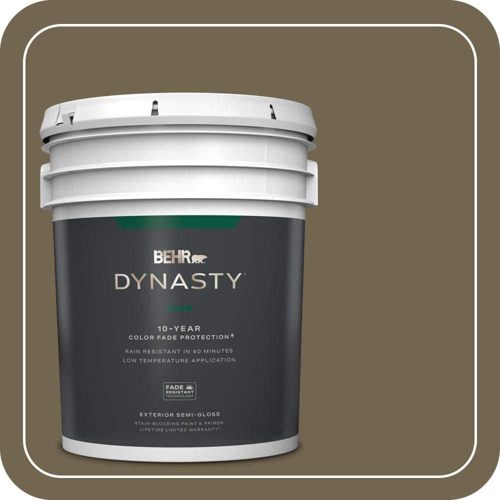 BEHR DYNASTY 5 gal. #N330-7 Adventurer Semi-Gloss Exterior Stain-Blocking Paint & Primer