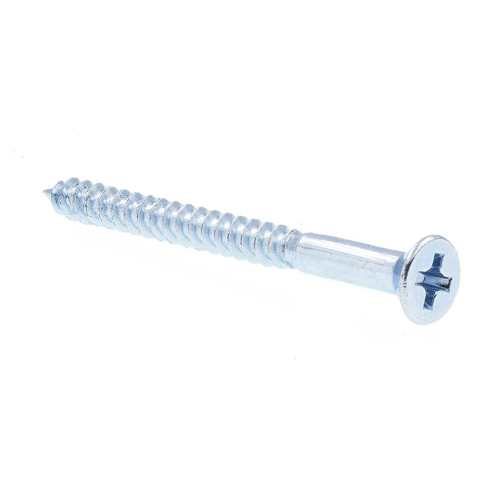 Prime-Line #5 x 1-1/2 in. Zinc Plated Steel Phillips Drive Flat Head Wood Screws (50-Pack)