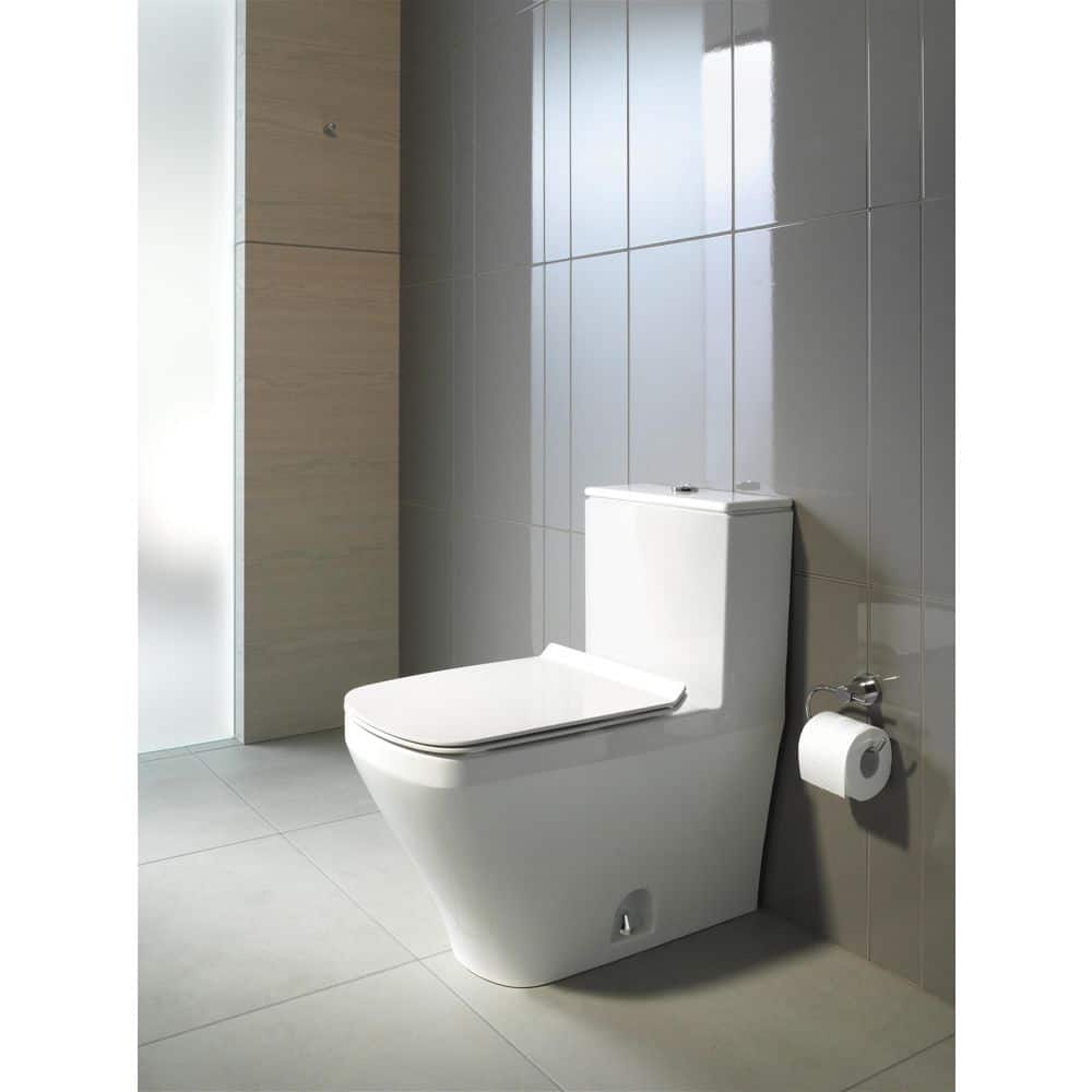 Duravit DuraStyle 1-piece 0.92 GPF Dual Flush Elongated Toilet in. White (Seat Not Included ) (2)