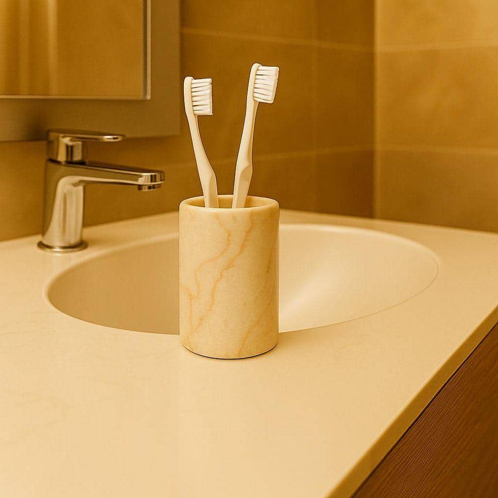 Creative Home Fenway Natural Marble Tumbler in Champagne Color (3)