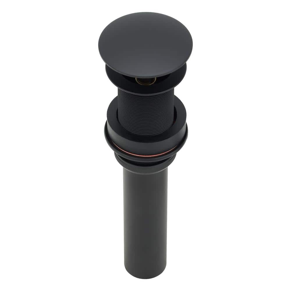 Premier Copper Products 1.5 in. Non-Overflow Pop-up Bathroom Sink Drain - Matte Black (1)