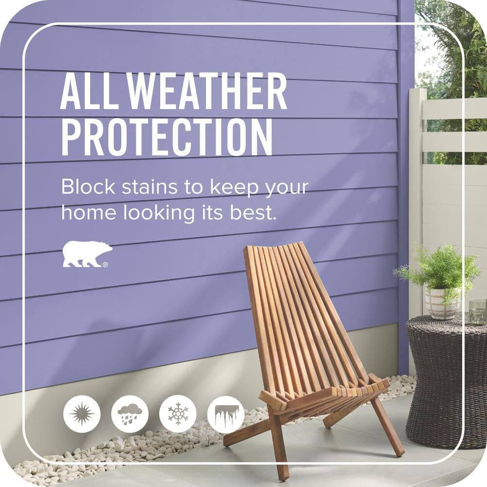 BEHR ULTRA 1 qt. #PPU16-05 Lily of The Nile Satin Enamel Exterior Paint & Primer (4)