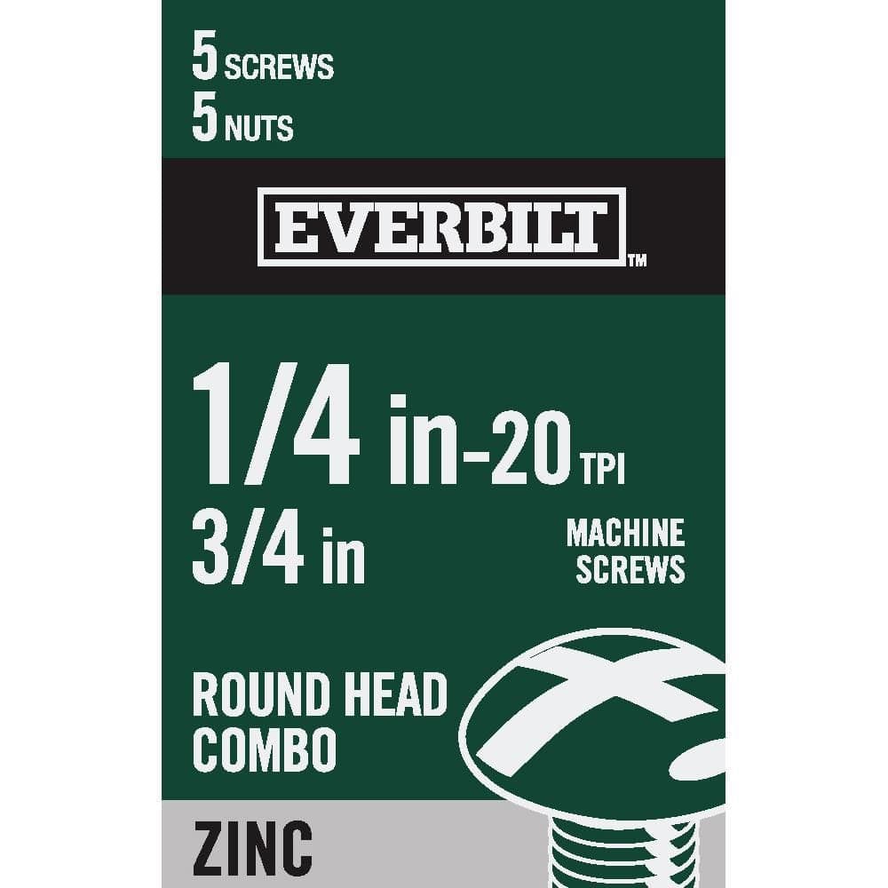 Everbilt #8-32 x 1-3/4 in. Phillips Flat Head Stainless Steel Machine Screw (4-Pack) (1)