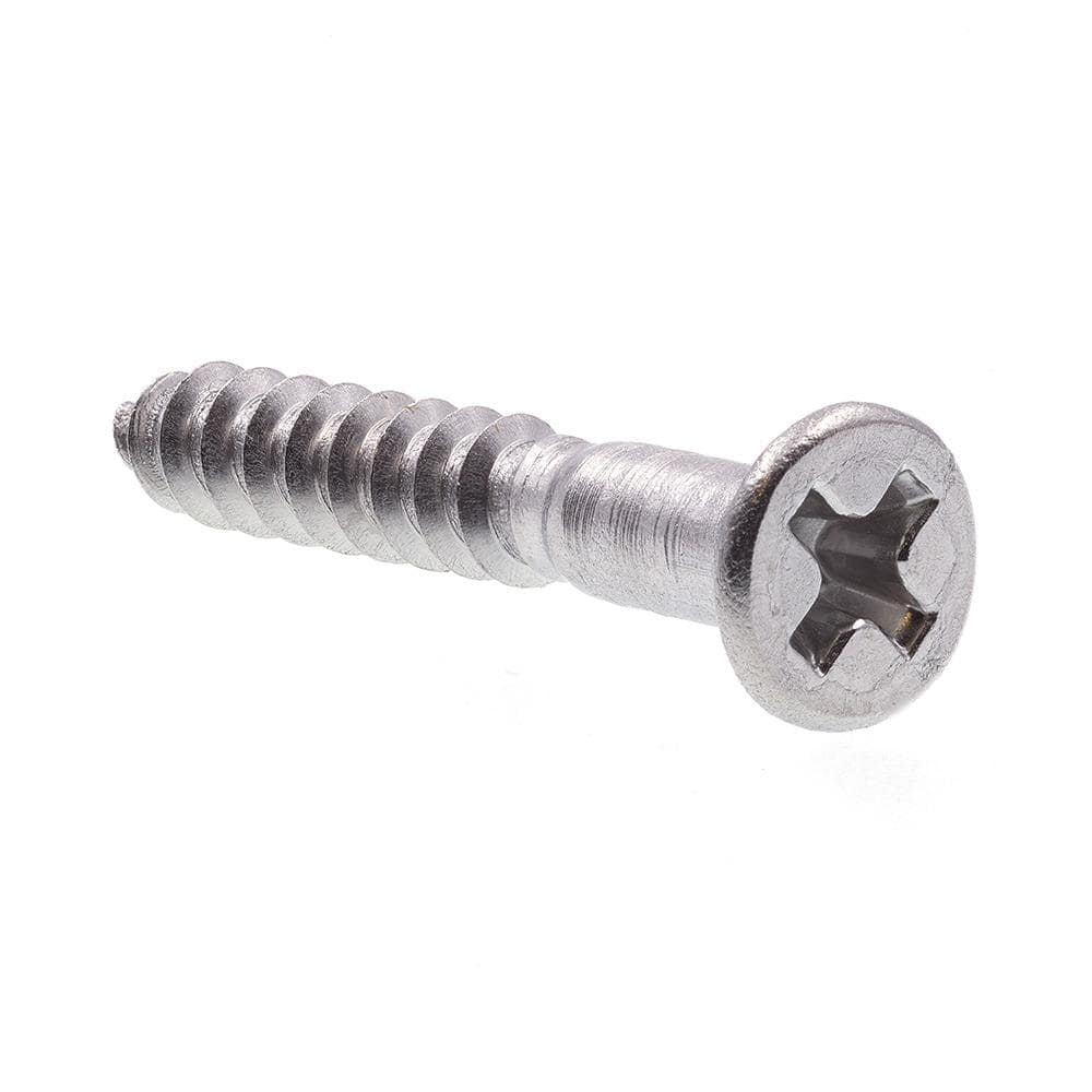 Prime-Line #6 x 1 in. Grade 18-8 Stainless Steel Phillips Drive Flat Head Wood Screws (25-Pack)