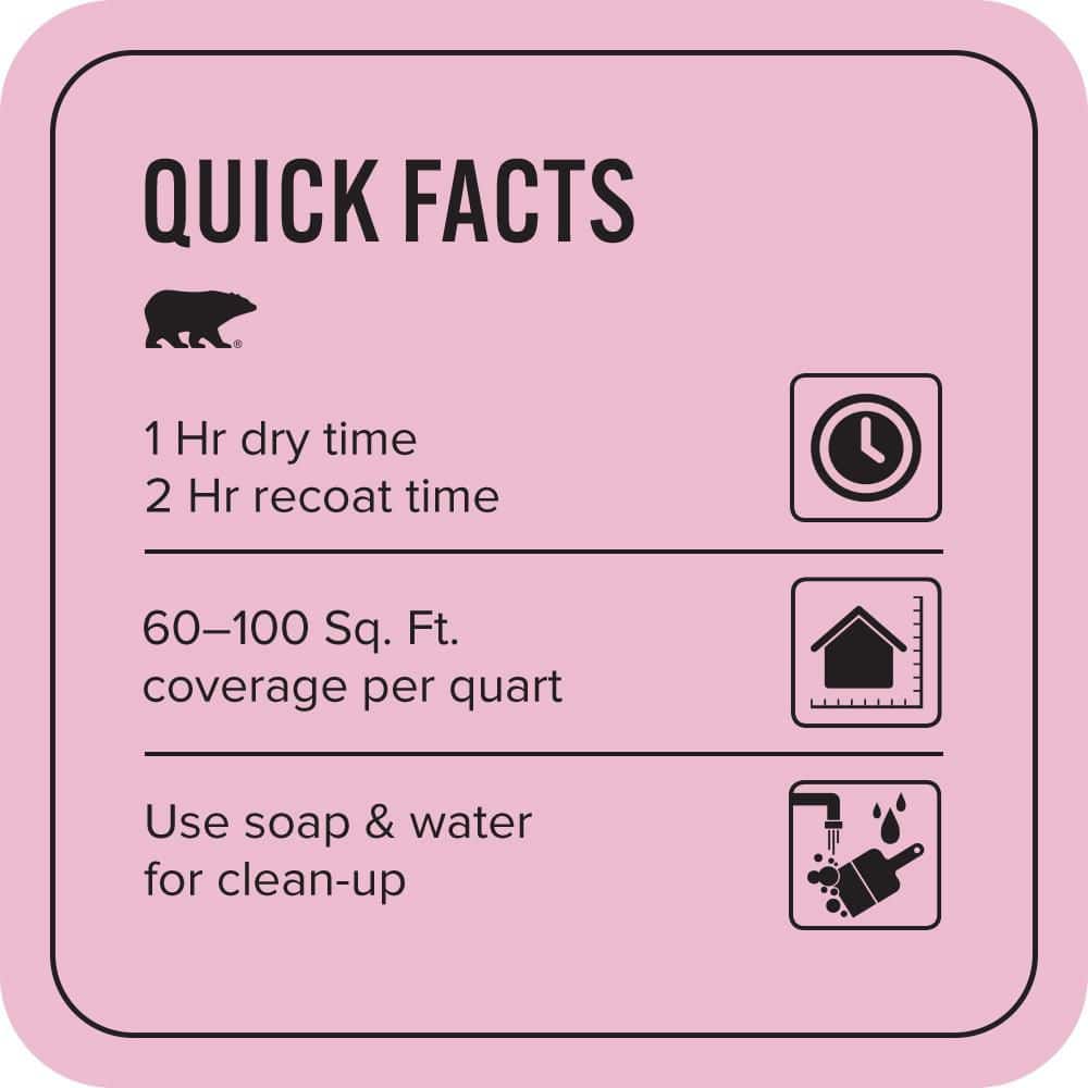 BEHR PREMIUM PLUS 1 qt. #P130-2A Dainty Pink Flat EcoMix Plant-Based Interior Paint & Primer (3)